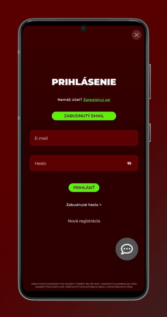 prihlásenie do mobilnej aplikácie eurogold casino